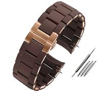 GGYTMQL Canda di guardia in gomma in silicone per AR5890 AR5889 AR5858 AR5920 AR5868 AR8023 MAN 23MM DONNA 20MM ACCIAI