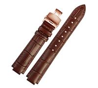 GGYTMQL Canda di guardia in pelle genuina per banda da polso Ballon Bleu Uomini Female in pelle convessa 14 * 8mm 18 * 11mm 20 * 12mm Bracciale di moda