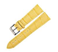 GGYTMQL Cande di guardia della moda Cinta d'oro vera in pelle 12mm-22mm per Women Watch Band per Bracciale (White-Dinosaur Doodle4,19mm)