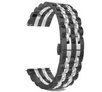 GGYTMQL Cinghia di orologio in metallo in acciaio inossidabile da 20 mm 2 mm classic cinghia di orologio in metallo per uomo da donna Watch Sostitucement Band
