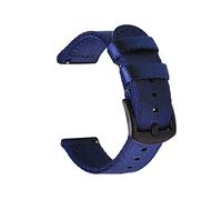 GGYTMQL Cinghia di Orologio in Nylon Cinghia di Rilascio rapido Cintura di Orologi in Nylon da Nylon 18mm 20mm 22mm 24 mm Cinghie da Orologio Traspirante Leggera Cinturini /22 mm/Blu-s