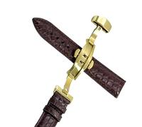 GGYTMQL Cinghia di orologio in pelle per banda di guardia con accessori di sostituzione della fibbia pieghevole