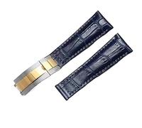 GGYTMQL Cinghia in pelle genuina per acqua fantasma Daytona yacht logtype in pelle verde bracciale da 20 mm con fibbia farfalla