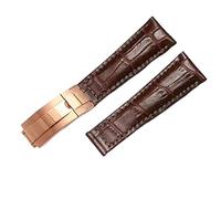 GGYTMQL Cinghia in pelle genuina per acqua fantasma Daytona yacht logtype in pelle verde bracciale da 20 mm con fibbia farfalla