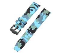 GGYTMQL Cinghia mimetico per omega per scambiati canottiere lunare ovallo in gomma silicone bracciale in gomma da uomo femminile sport watch banda accessoria 20mm