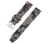 GGYTMQL Cinghia mimetico per omega per scambiati canottiere lunare ovallo in gomma silicone bracciale in gomma da uomo femminile sport watch banda accessoria 20mm