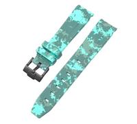 GGYTMQL Cinghia mimetico per omega per scambiati canottiere lunare ovallo in gomma silicone bracciale in gomma da uomo femminile sport watch banda accessoria 20mm