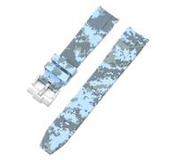 GGYTMQL Cinghia mimetico per omega per scambiati canottiere lunare ovallo in gomma silicone bracciale in gomma da uomo femminile sport watch banda accessoria 20mm