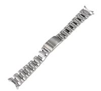 GGYTMQL Cinghia orologio in metallo solido in acciaio inossidabile cinghia interfaccia curva a rilascio rapido adatto per 9 mm 20 mm /20 mm/polacco medio