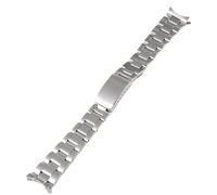 GGYTMQL Cinghia orologio in metallo solido in acciaio inossidabile cinghia interfaccia curva a rilascio rapido adatto per 9 mm 20 mm /20 mm/polacco medio