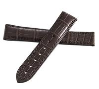 GGYTMQL Cinta di orologi in pelle marrone Omega 17mm.