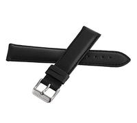 GGYTMQL Cinta di orologi in pelle nera genuina Hamilton maschile con fibbia d'argento 20mm