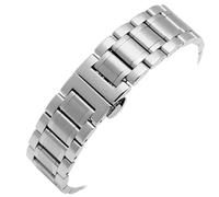 GGYTMQL Cinturini da polso cinghia orologio di orologio in acciaio inossidabile in acciaio inossidabile 12-24 mm di larghezza orologi Sostituzione del bracciale cinghia