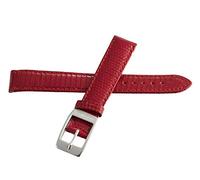 GGYTMQL Cinturino da orologio in pelle rossa da 16 mm di Locman con fibbia d'argento