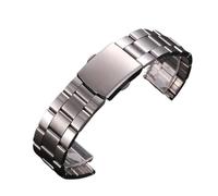 GGYTMQL Cinturino in metallo in acciaio inossidabile bracciale pieghevole a fibbia cabina smartwatch wristaband universal sostituzione banda di ricambio universale