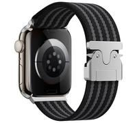 GGYTMQL Cinturino in nylon ad alta densità per Ultra Band 49 mm 10 9 8 7 46 mm 45 41 44 40 mm 42 millimetri intrecciato braccialetto elastico per iWatch serie 6 SE 5 4 cinturini, S10 42MM, A