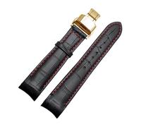 GGYTMQL Cinturino in vera pelle con estremità curva, 20 mm, compatibile con Citizen BL9002-37 05A BT0001-12E 01A, cinturino 21 mm, 22 mm, 22mm, A