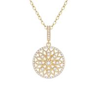 GGYTMQL Ciondolo di Collana Gialla per Donne Gioielli con Collana a Catena Naturale Realizzati in Cina