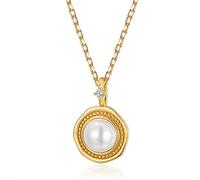 GGYTMQL Ciondolo in argento Sterling 925 da donna, con perline di plastica, per anniversario, gioielli di Natale