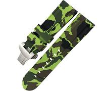 GGYTMQL Classa di glassa di gomma in gomma 24mm 26 mm per panerai luminor sommergibile silicone sport cinghia