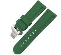 GGYTMQL Classa di glassa di gomma in gomma 24mm 26 mm per panerai luminor sommergibile silicone sport cinghia
