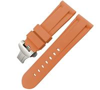 GGYTMQL Classa di glassa di gomma in gomma 24mm 26 mm per panerai luminor sommergibile silicone sport cinghia