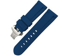 GGYTMQL Classa di glassa di gomma in gomma 24mm 26 mm per panerai luminor sommergibile silicone sport cinghia