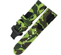 GGYTMQL Classa di glassa di gomma in gomma 24mm 26 mm per panerai luminor sommergibile silicone sport cinghia