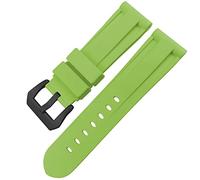GGYTMQL Classa di glassa di gomma in gomma 24mm 26 mm per panerai luminor sommergibile silicone sport cinghia