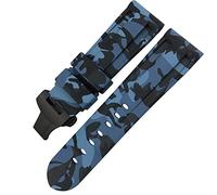 GGYTMQL Classa di glassa di gomma in gomma 24mm 26 mm per panerai luminor sommergibile silicone sport cinghia