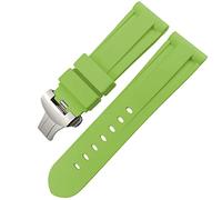 GGYTMQL Classa di glassa di gomma in gomma 24mm 26 mm per panerai luminor sommergibile silicone sport cinghia