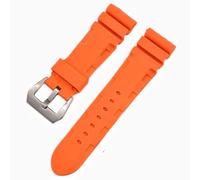 GGYTMQL Classa di Perno di Orologio in Gomma in Gomma in Gomma in Gomma per Orologio da Orologio per la Fibbia Nera Nera 359/arancione/26 mm