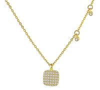GGYTMQL Collana a Pendente Quadrata per Donne Scintillanti Pietre 925 realizzate in Cina
