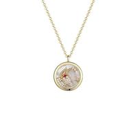 GGYTMQL Collana Collana di Design Zodiacale Unico 925 Silver Round Clavicle Clavicle Chain Regalo di Compleanno per Fidanzata, Collana di Gioielli Moglie (Colore: b)