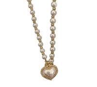 GGYTMQL Collana con ciondolo a forma di cuore, da uomo e da donna, gioiello da donna