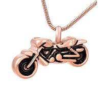 GGYTMQL Collana di medaglioni motocicli da Uomo urna Pendente memoriale Souvenir Piccolo Ciondolo a Scatola
