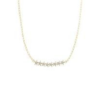 GGYTMQL Collana girocollo a catena con stelle zircone per le donne collane clavicola 925 collari gioielli Made in China, Gold