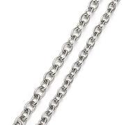 GGYTMQL Collana in Acciaio Inossidabile per Uomini, Catena della Collana dell'uomo rolo aragolina con Chiusura Metallica