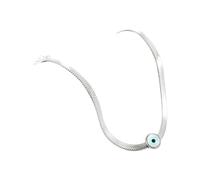 GGYTMQL Collana malvagia per Uomini e Donne, 925 Argento Sterling Fortunato Occhio malvagio Collana a Sospensione Collana a Strato Collana di Girocollo, Collana malvagia Oro Oro, malvagio Girocollo
