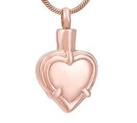 GGYTMQL Collana per Le Ceneri Tiene Il Tuo Cuore in Acciaio Inossidabile urna urna Collana Ceneri di cremazione Cola