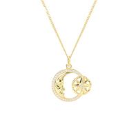 GGYTMQL Collane, 925 Torre Retro Etnica Roman Race Moon Star Collana Temple Firma dei Gioielli Regali di Gioielli/