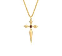 GGYTMQL Collane a Croce per Donne placcate con Delicate crollo a Ciondolo a Ciondolo Collana intarsa