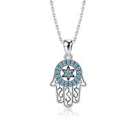 GGYTMQL collane a Sospensione a Mano Collana Blu Lucida per Donne Gioielli Realizzati in Cina