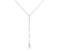GGYTMQL Collane con pendanti a Fili zirconi cubici Lucidi per Donne 925 Gioielli Geometrici Collana a Catena delle clavicoli
