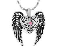 GGYTMQL Collar de Cruz de Acero de Titaniio para Hombres y Mujeres Collar de Urna de Cremación para Hombre, Colgante de Cremación de Joyería de Recuerdo de Acero Inossidabile de Dieño Vintage Par Par