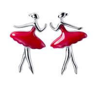 GGYTMQL Color Glaze Ballet Dancer Orecchini per Le Donne per Le Donne Gioielli Regalo di San Valentino