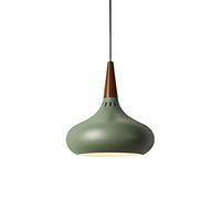 GGYTMQL Colore lampadario a Testa Singola Paralume a Cupola in Metallo Compatibile con Lampada da Soggiorno per Decorazioni per Barre della Barra da Letto (Blu, 36 * 35 cm)