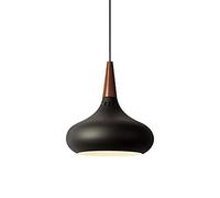 GGYTMQL Colore lampadario a Testa Singola Paralume a Cupola in Metallo Compatibile con Lampada da Soggiorno per Decorazioni per Barre della Barra da Letto (Blu, 36 * 35 cm)