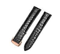 GGYTMQL Crocodile Genuine Leather Watch Band per orologio cinturino 300 Deville Watchband Bracciale 19mm 20mm 21mm
