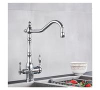 GGYTMQL Cucina purificazione del rubinetto oro mixare rubinetto caldo e freddo a 360 gradi cucina rotante cucine con funzione di purificazione dell'acqua (oro B)